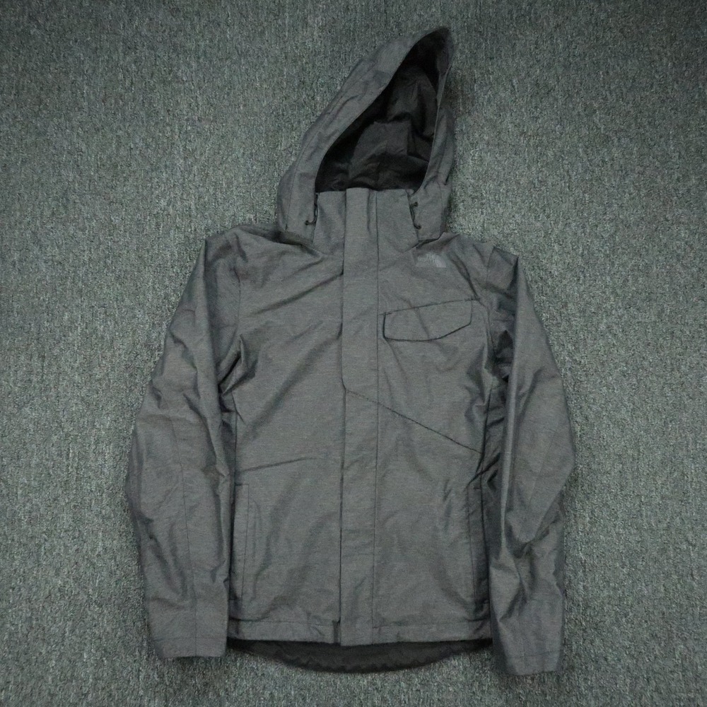The North Face Jacket Womens Large Gray Helata Triclimate Hooded Full Zip